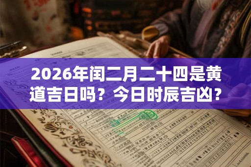 2026年闰二月二十四是黄道吉日吗？今日时辰吉凶？