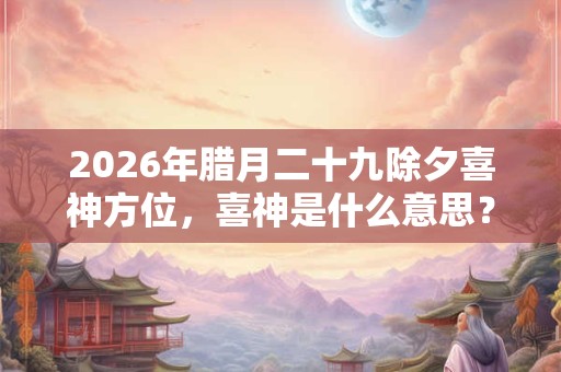 2026年腊月二十九除夕喜神方位，喜神是什么意思？