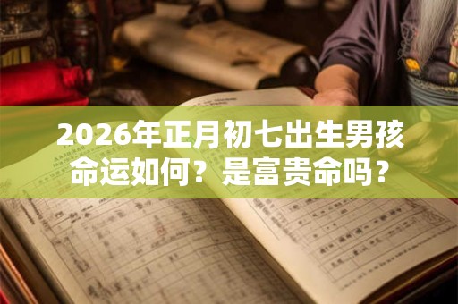 2026年正月初七出生男孩命运如何?是富贵命吗? 2026年正月初七出生男孩命运如何?是富贵命吗?