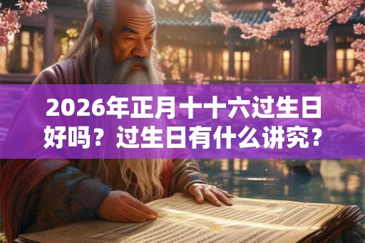 2026年正月十十六过生日好吗？过生日有什么讲究？