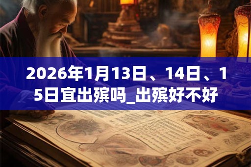 2026年1月13日、14日、15日宜出殡吗_出殡好不好