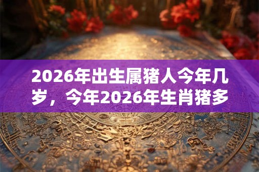 2026年出生属猪人今年几岁，今年2026年生肖猪多大