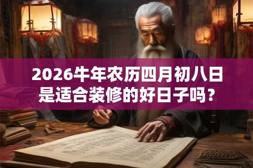 2026牛年农历四月初八日是适合装修的好日子吗？