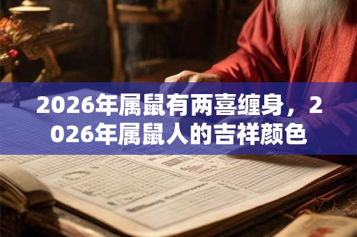2026年属鼠有两喜缠身，2026年属鼠人的吉祥颜色