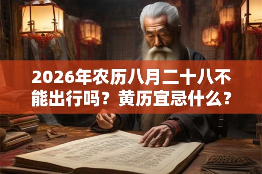 2026年农历八月二十八不能出行吗？黄历宜忌什么？