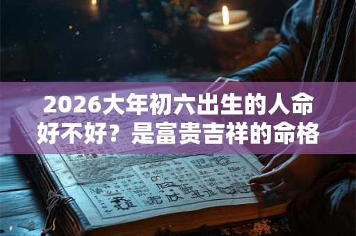 2026大年初六出生的人命好不好？是富贵吉祥的命格吗？
