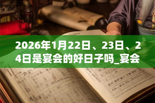2026年1月22日、23日、24日是宴会的好日子吗_宴会可以吗