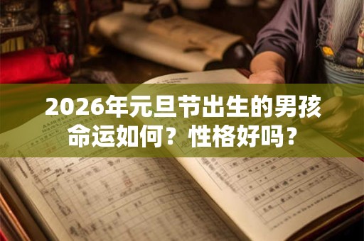 2026年元旦节出生的男孩命运如何？性格好吗？