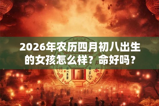 2026年农历四月初八出生的女孩怎么样？命好吗？