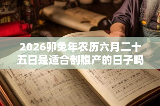 2026卯兔年农历六月二十五日是适合剖腹产的日子吗