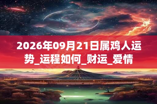 2026年09月21日属鸡人运势_运程如何_财运_爱情