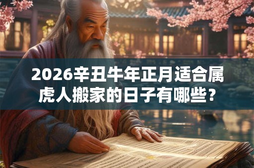 2026辛丑牛年正月适合属虎人搬家的日子有哪些？