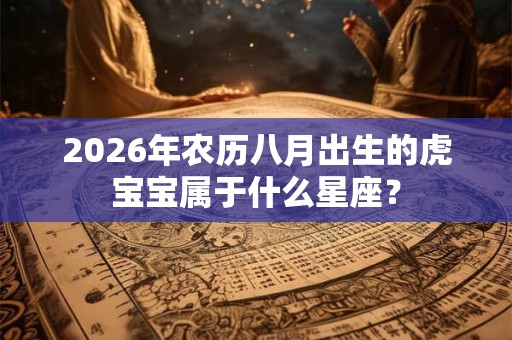 2026年农历八月出生的虎宝宝属于什么星座？