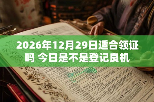 2026年12月29日适合领证吗 今日是不是登记良机