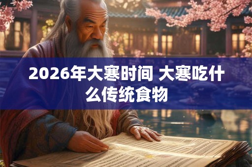 2026年大寒时间 大寒吃什么传统食物