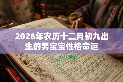 2026年农历十二月初九出生的男宝宝性格命运