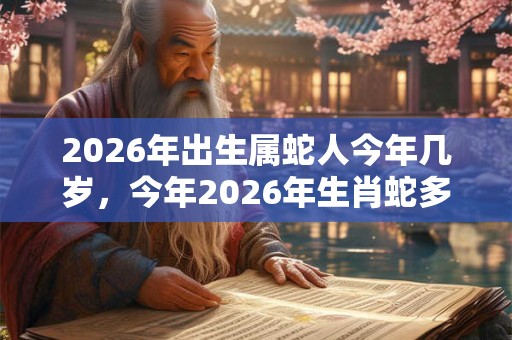 2026年出生属蛇人今年几岁,今年2026年生肖蛇多大 2026年出生属蛇人今年几岁,今年2026年生肖蛇多大
