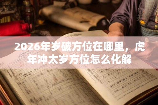 2026年岁破方位在哪里，虎年冲太岁方位怎么化解