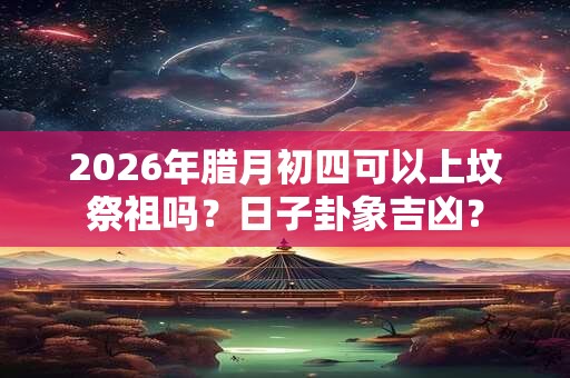 2026年腊月初四可以上坟祭祖吗？日子卦象吉凶？