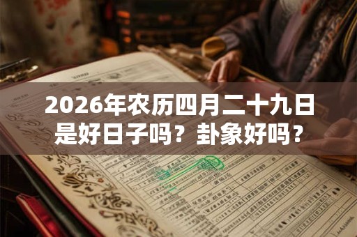 2026年农历四月二十九日是好日子吗？卦象好吗？
