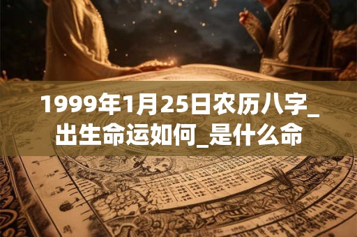 1999年1月25日农历八字_出生命运如何_是什么命