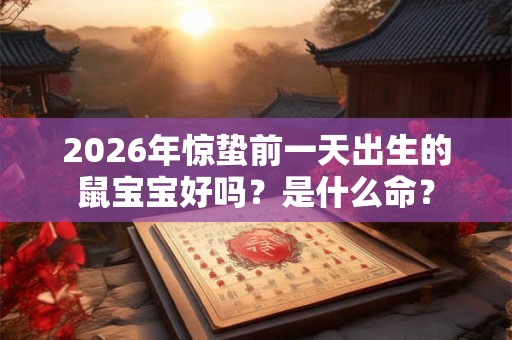 2026年惊蛰前一天出生的鼠宝宝好吗？是什么命？