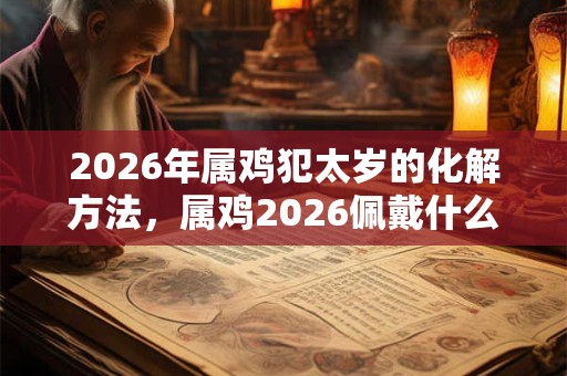 2026年属鸡犯太岁的化解方法，属鸡2026佩戴什么好？