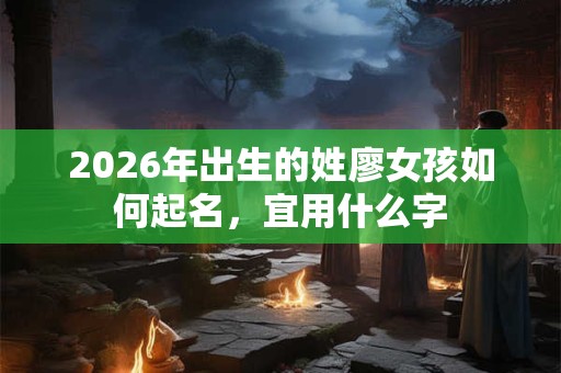 2026年出生的姓廖女孩如何起名，宜用什么字