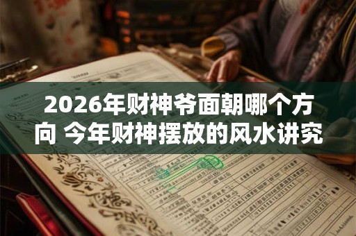 2026年财神爷面朝哪个方向 今年财神摆放的风水讲究