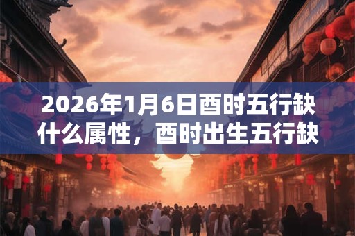 2026年1月6日酉时五行缺什么属性,酉时出生五行缺什么 2026年1月6日酉时五行缺什么属性,酉时出生五行缺什么