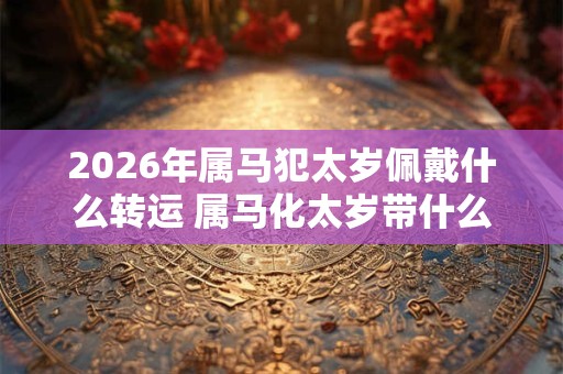 2026年属马犯太岁佩戴什么转运 属马化太岁带什么东西最好 2026年属马犯太岁佩戴什么转运 属马化太岁带什么东西最好