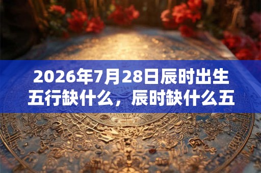 2026年7月28日辰时出生五行缺什么，辰时缺什么五行
