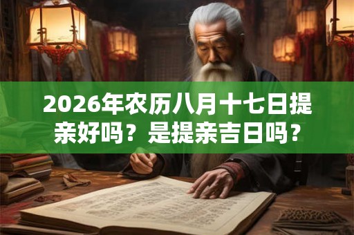 2026年农历八月十七日提亲好吗？是提亲吉日吗？