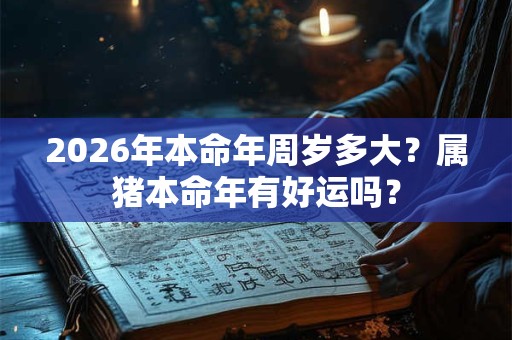 2026年本命年周岁多大?属猪本命年有好运吗? 2026年本命年周岁多大?属猪本命年有好运吗?