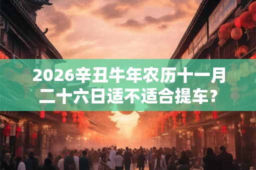 2026辛丑牛年农历十一月二十六日适不适合提车? 2026辛丑牛年农历十一月二十六日适不适合提车?