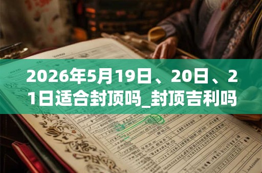 2026年5月19日、20日、21日适合封顶吗_封顶吉利吗 2026年5月19日、20日、21日适合封顶吗_封顶吉利吗