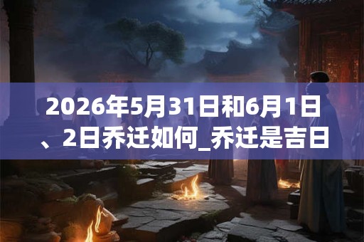 2026年5月31日和6月1日、2日乔迁如何_乔迁是吉日吗