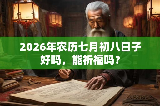 2026年农历七月初八日子好吗,能祈福吗? 2026年农历七月初八日子好吗,能祈福吗?