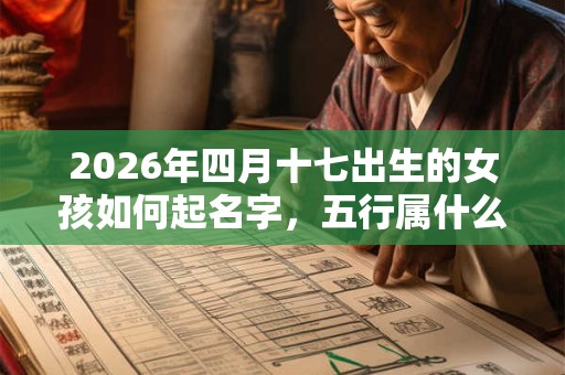 2026年四月十七出生的女孩如何起名字，五行属什么