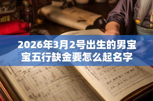2026年3月2号出生的男宝宝五行缺金要怎么起名字