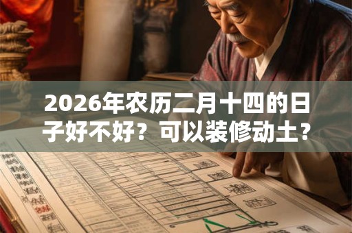2026年农历二月十四的日子好不好？可以装修动土？