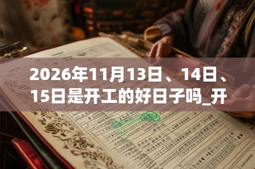 2026年11月13日、14日、15日是开工的好日子吗_开工可以吗