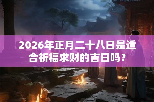 2026年正月二十八日是适合祈福求财的吉日吗？