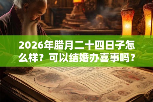 2026年腊月二十四日子怎么样？可以结婚办喜事吗？