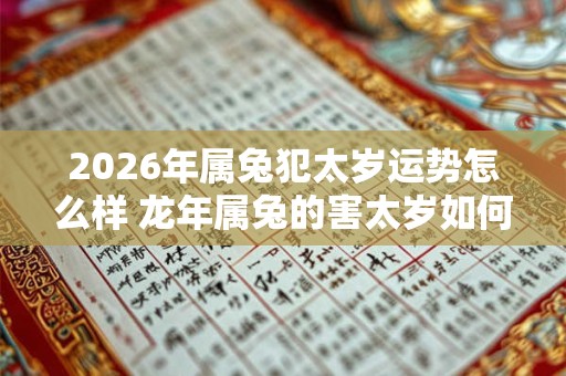 2026年属兔犯太岁运势怎么样 龙年属兔的害太岁如何破解
