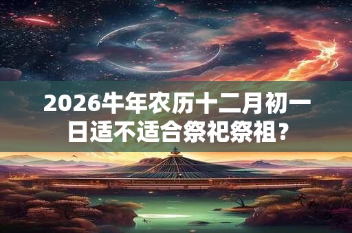 2026牛年农历十二月初一日适不适合祭祀祭祖？