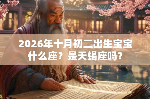 2026年十月初二出生宝宝什么座？是天蝎座吗？