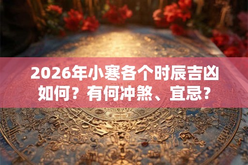 2026年小寒各个时辰吉凶如何？有何冲煞、宜忌？