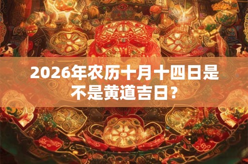 2026年农历十月十四日是不是黄道吉日？