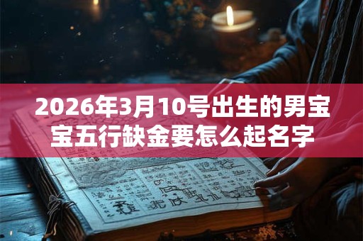 2026年3月10号出生的男宝宝五行缺金要怎么起名字